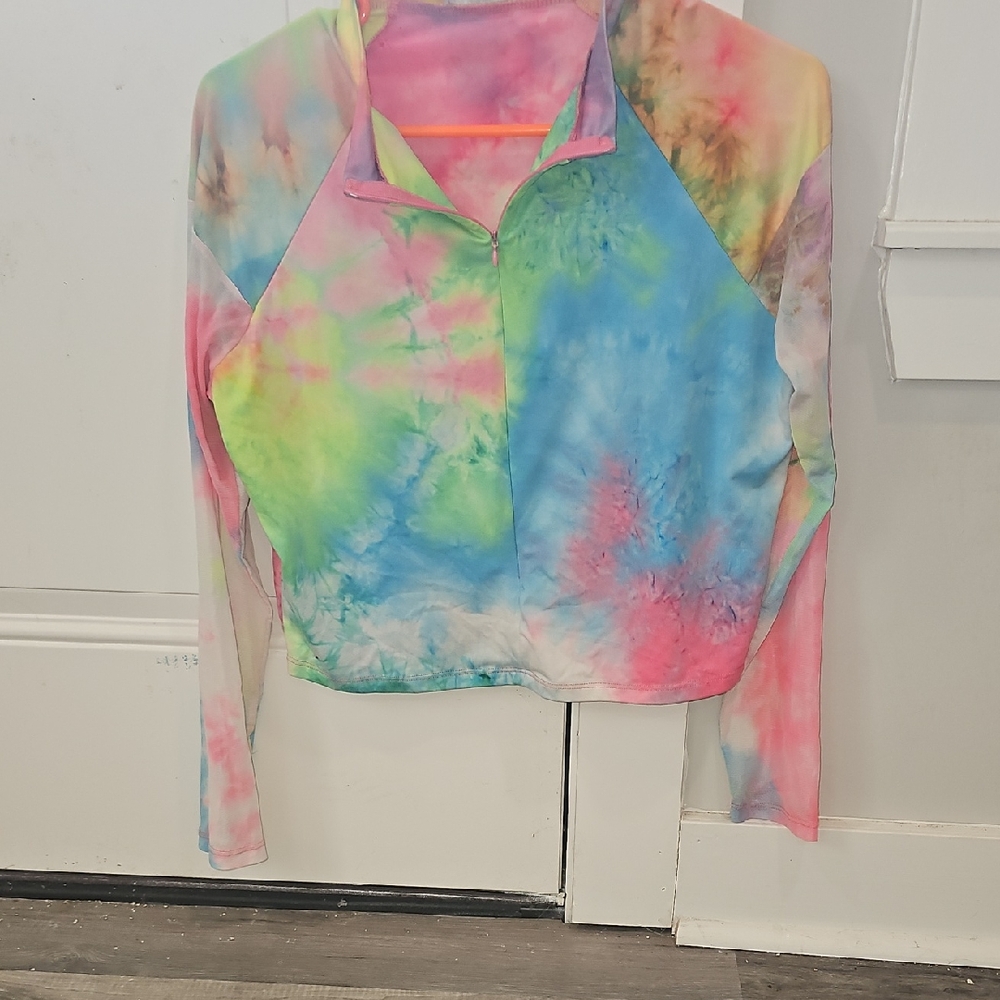 Colorful Tie-Dye Women's Top